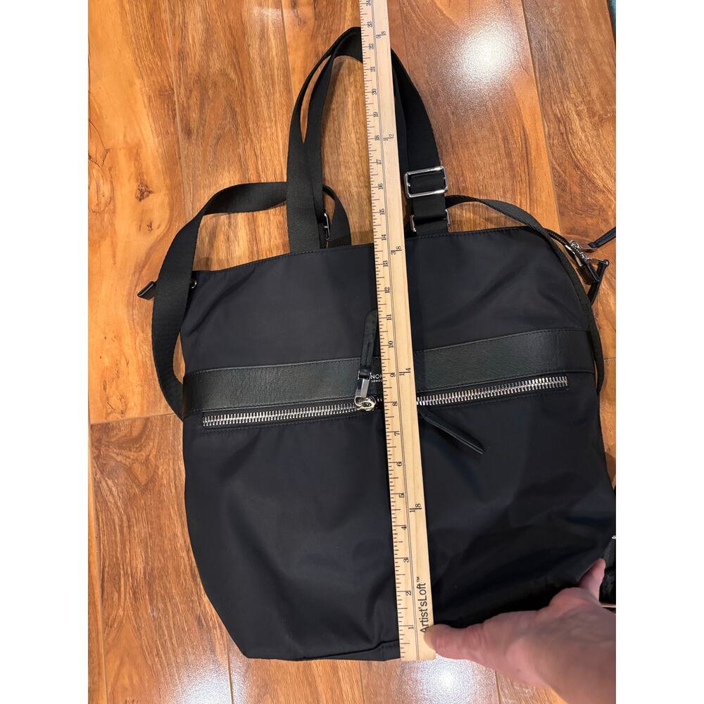 Knomo London Mayfair Gilbert black  convertible tote bag handbag and backpack - Picture 8 of 12